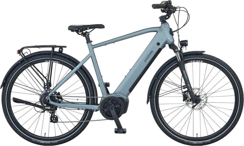 Prophete Trekking E-Bike Entdecker 3.8, 8-Gang Shimano Altus, 540 Wh Akku, Mittelmotor für Herren