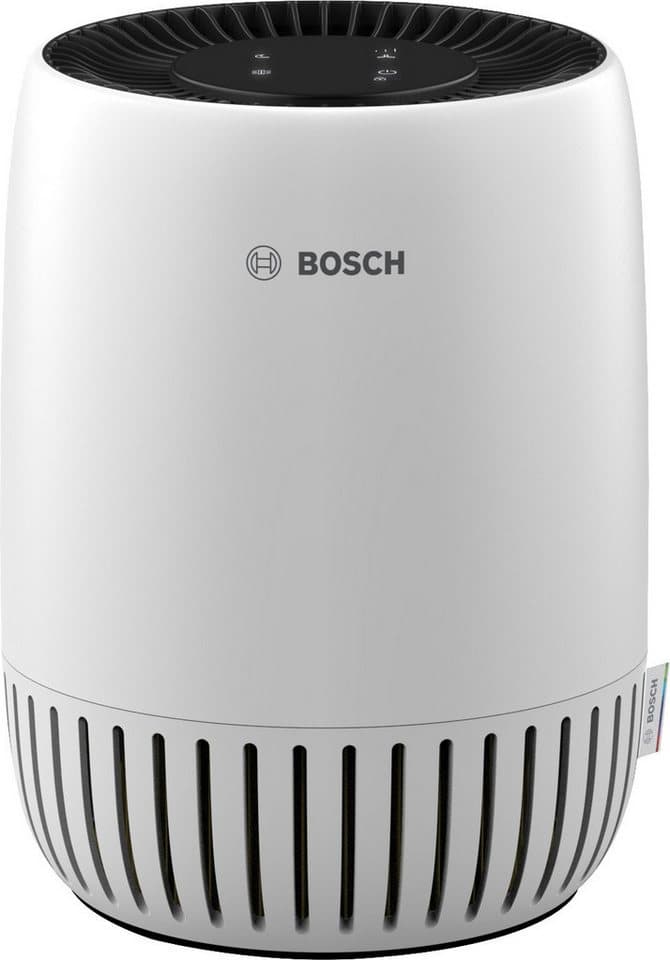 BOSCH Luftreiniger Air 500, für eine effektive Reinigung, kompaktes Design, für 23 m² Räume, USB-C Anschluss zum Laden eines Smartphones und Ruhemodus