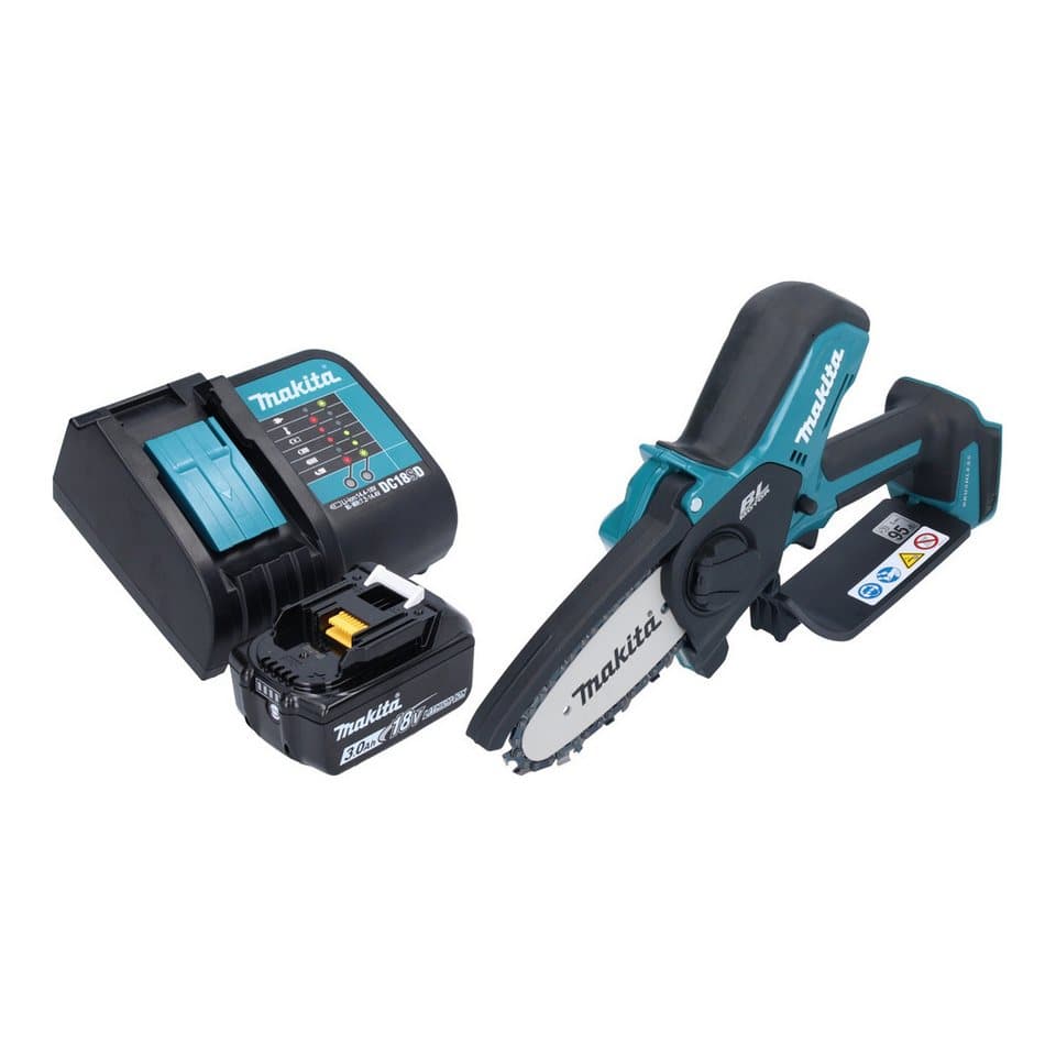 Makita Akku-Kettensäge DUC 101 SF01 Astsäge 18 V 10 cm Brushless + 1x Akku 3,0 Ah + Ladegerät