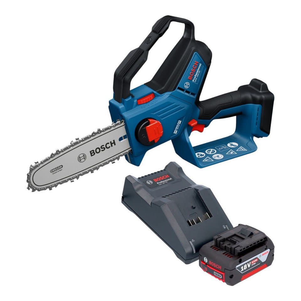 Bosch Professional Akku-Kettensäge GKE 18V-20 Professional 18 V 18 cm + 1x Akku 4,0 Ah + Ladegerät